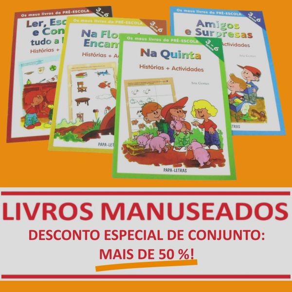 CONJUNTO Os Meus Livros da Pré-Escola (MANUSEADOS)