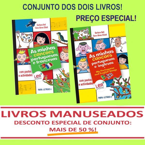 CONJUNTO As minhas canções (P/F + P/I) (MANUSEADOS)